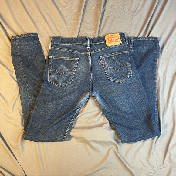 Levi’s 511 Skinny Dark Wash Denim Jeans Size 34/36 - Picture 2 of 8